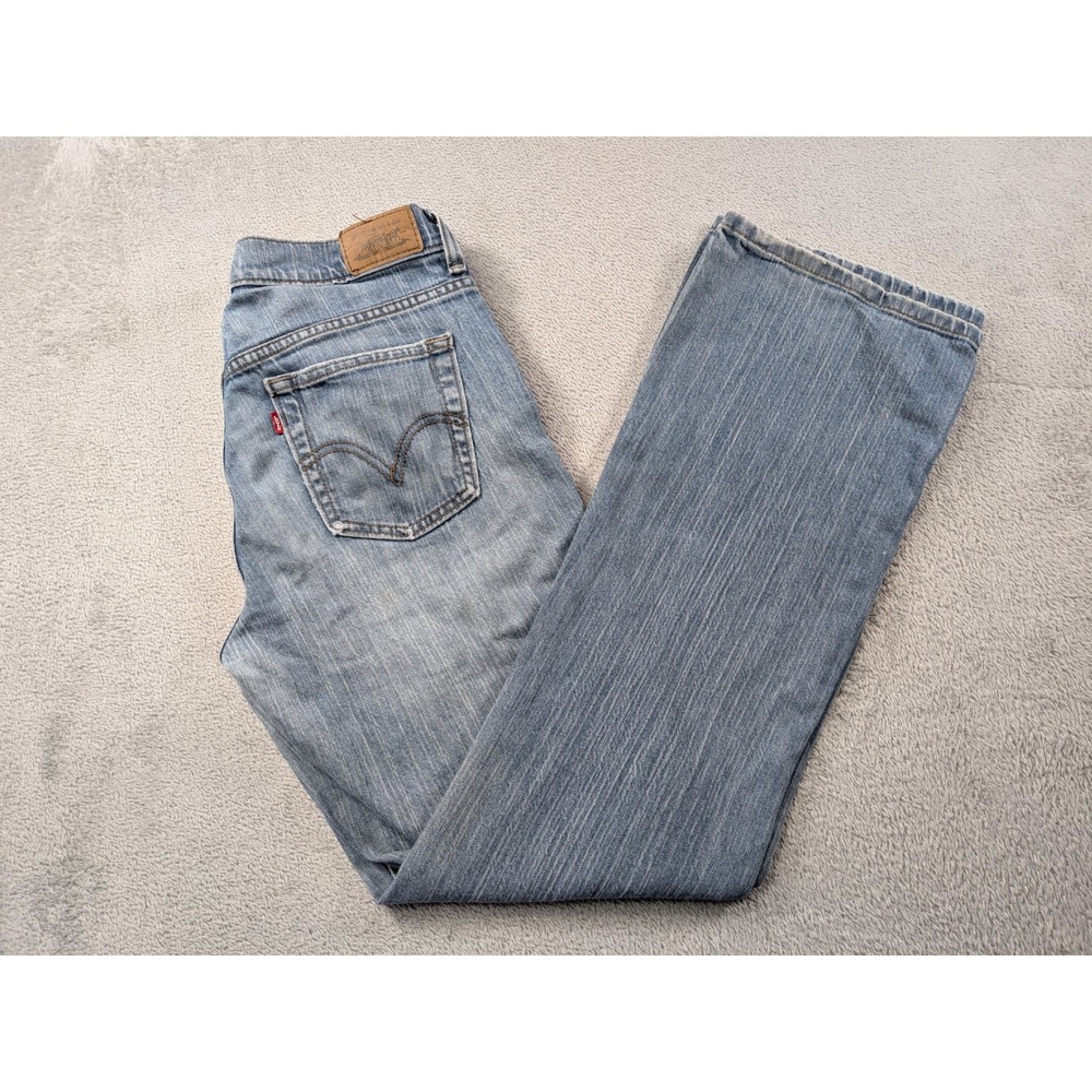 Levis 515 Bootcut Jeans Women 8M Light Wash Blue Denim Mid Rise Stretch 515-0217
